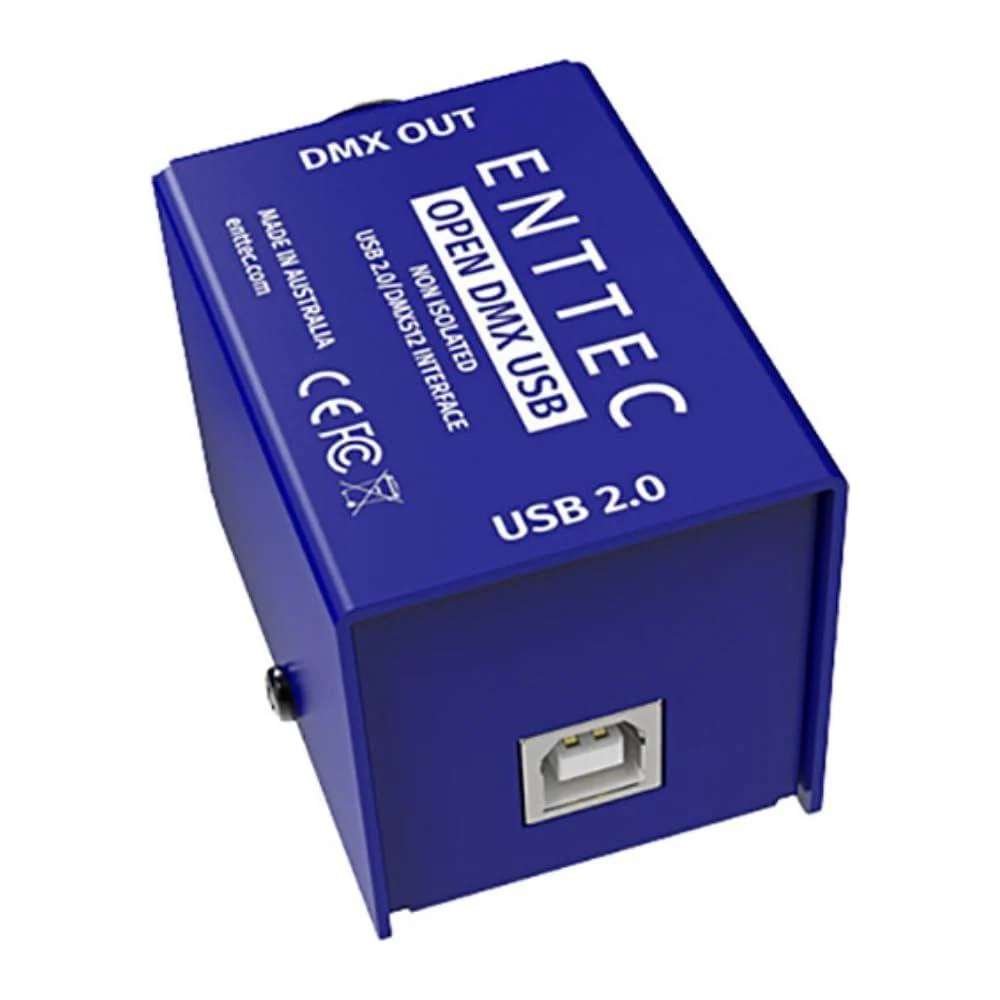 Enttec Open DMX USB 70303 Lighting Interface Controller Widget (Open Source/Hardware) Bundle 3-Pin DMX Lighting Cable w/Liquid Audio Polishing Cloth - Image 3