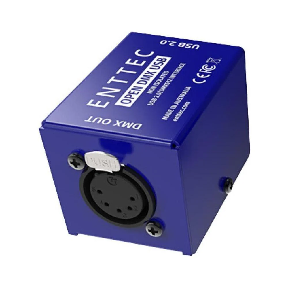 Enttec Open DMX USB Lighting Interface Controller Widget (Open Source/Hardware) Bundle DMX Adapter 5 Pin(M) to 3 Pin(F) XLR and Liquid Audio Polishing Cloth - Image 2