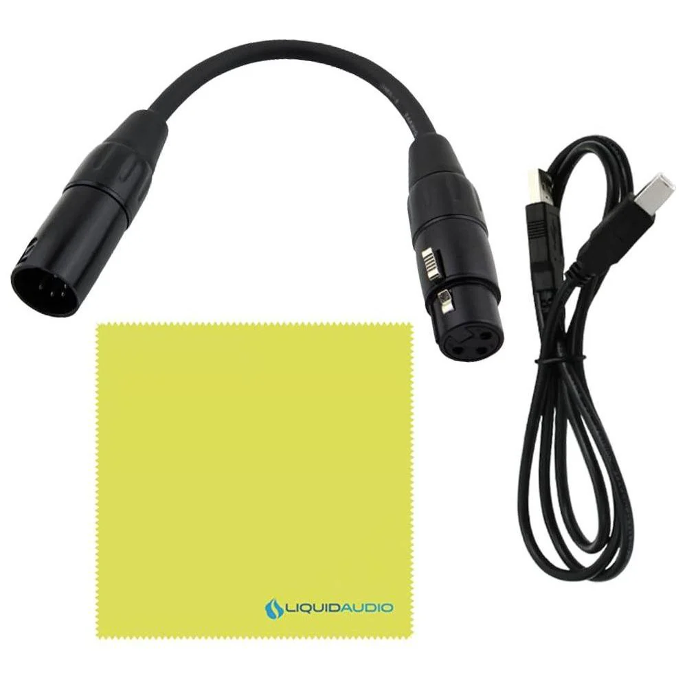 Enttec Open DMX USB Lighting Interface Controller Widget (Open Source/Hardware) Bundle DMX Adapter 5 Pin(M) to 3 Pin(F) XLR and Liquid Audio Polishing Cloth - Image 5