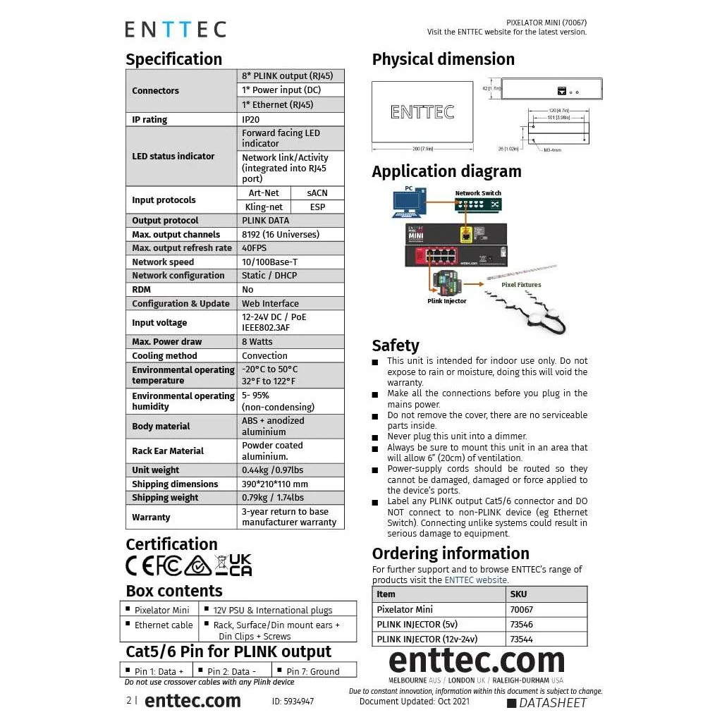 ENTTEC Pixelator Mini 8-Port Pixel Link Controller - Image 7
