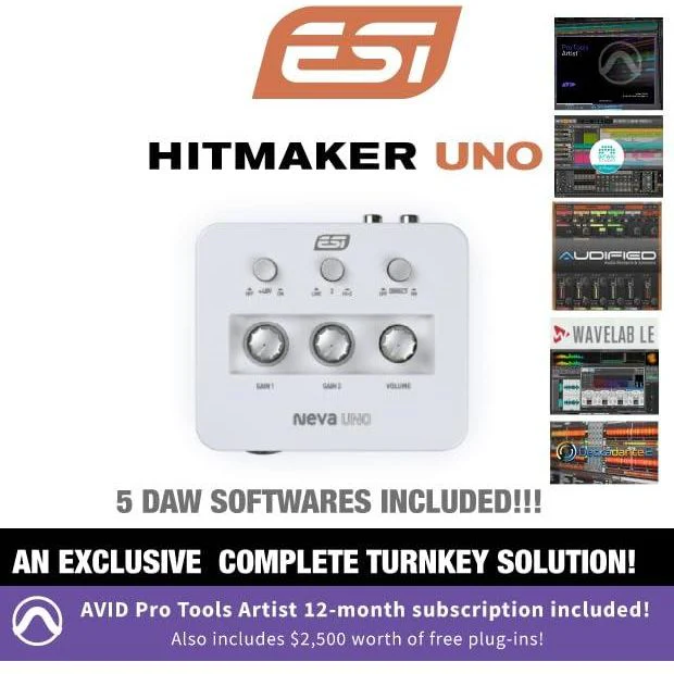 ESI Hitmaker UNO USB-C Audio Interface Bundle with Pro Tools Artist Software - Image 3
