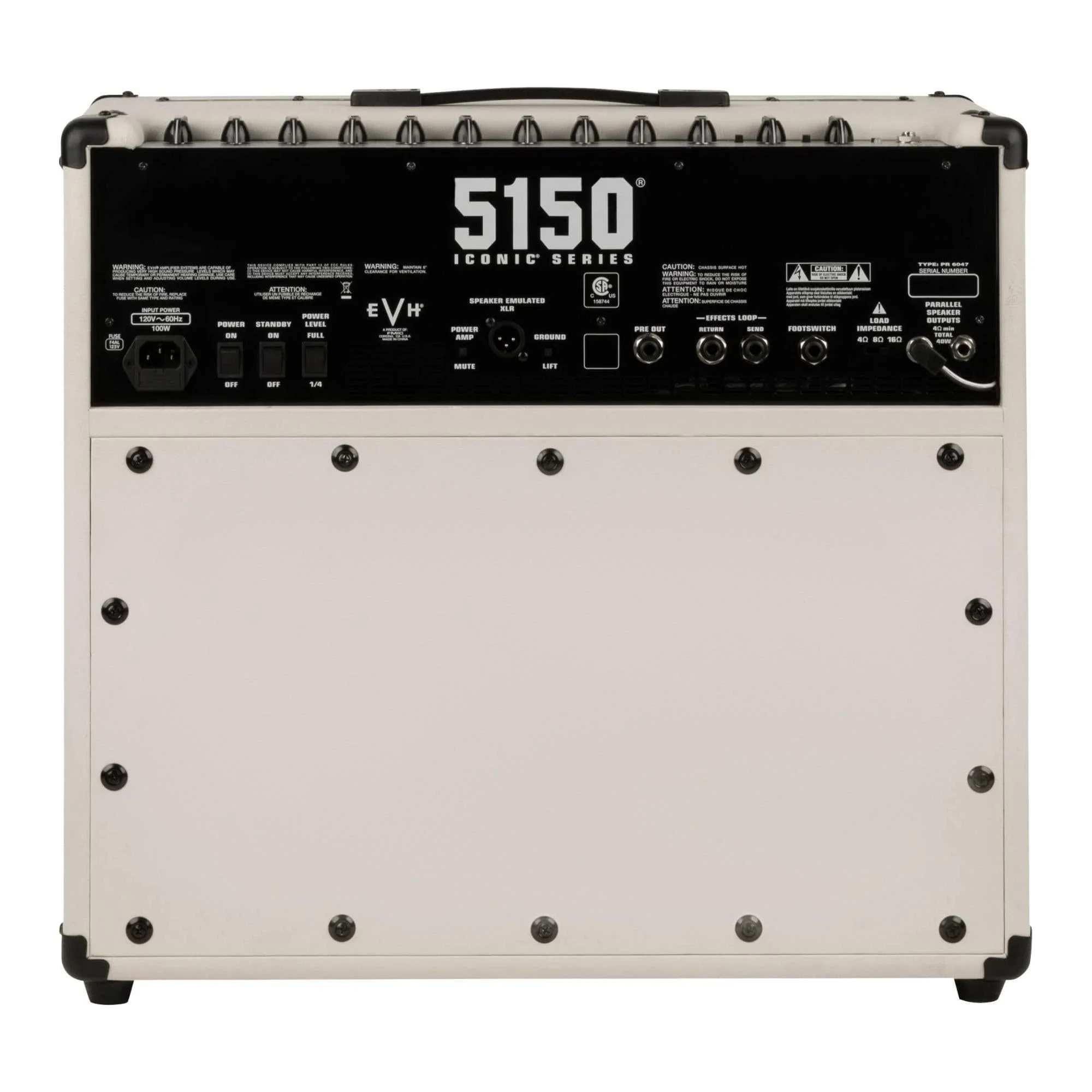 EVH 5150 Iconic Series 40-watt 1 x 12-inch Tube Combo Amp - Ivory - Image 5