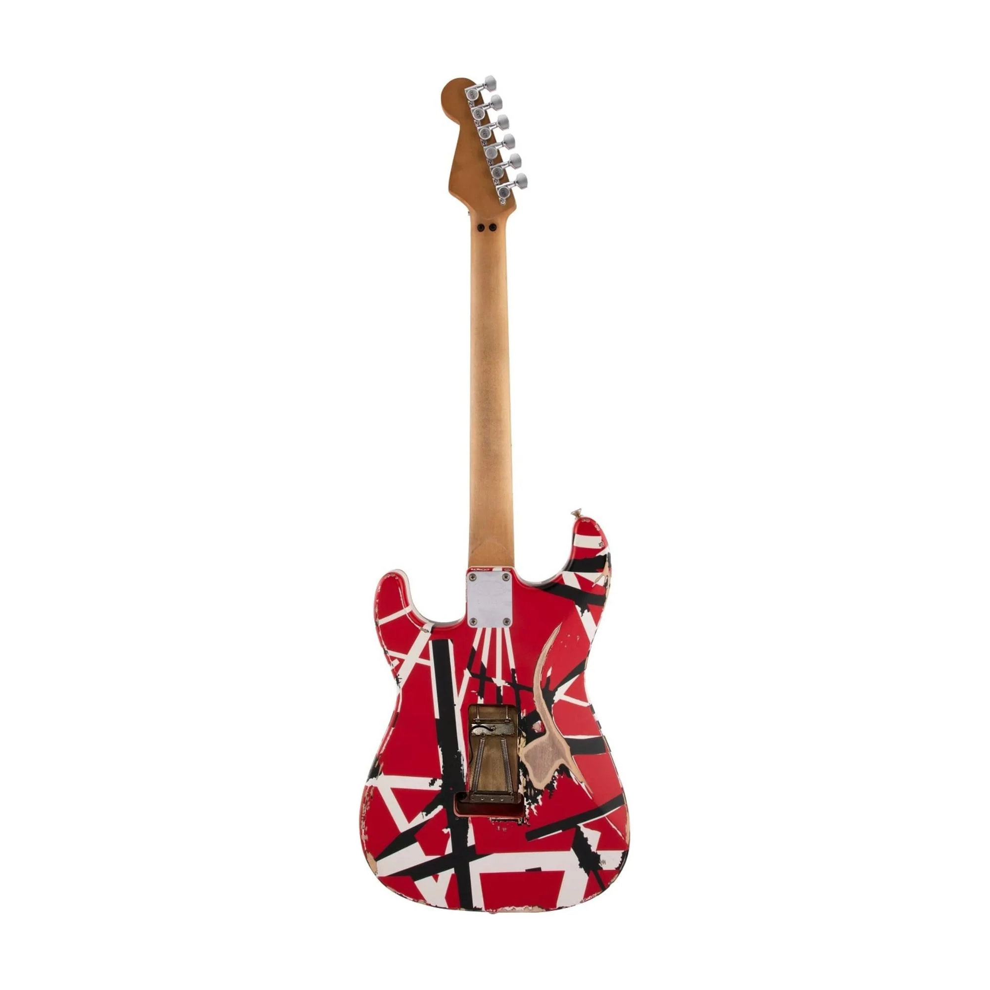 EVH Striped Series Frankenstein Relic - Red/Black/White - Image 3