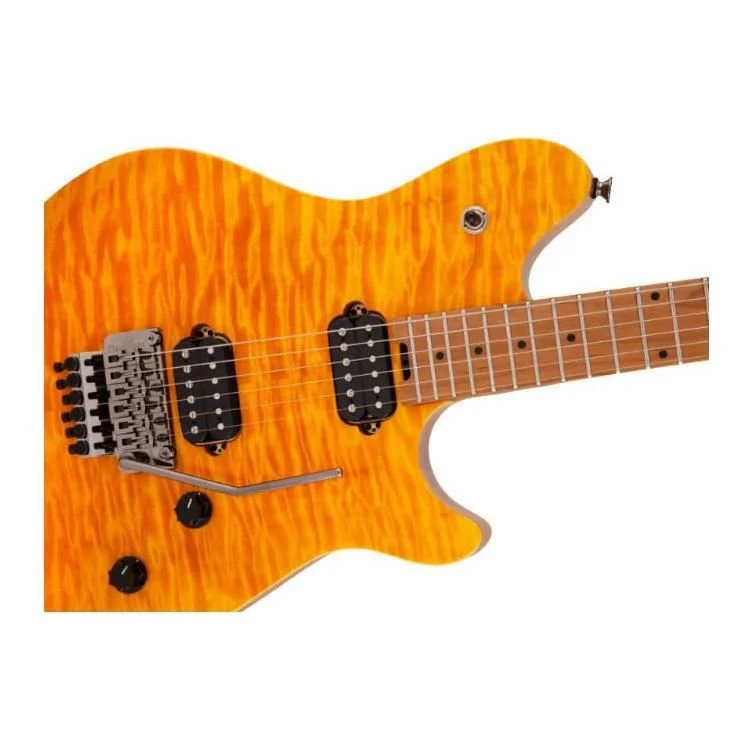 EVH Wolfgang Standard QM Electric Guitar - Trans Amber - Image 7