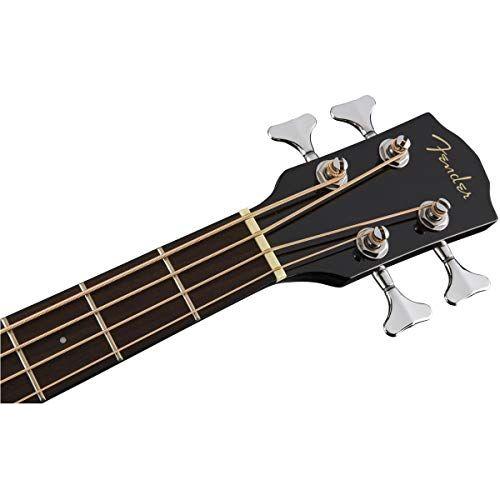 Fender Acoustic Bass Guitar 4-String with Fishman Bass Acoustic Guitar Pickup with Tuner and Equalizer, Classic Design with Rounded Walnut Fingerboard, Mahogany Construction, Spruce Top - Image 5