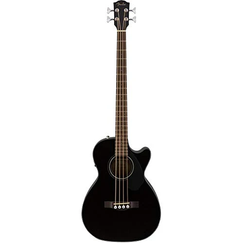 Fender Acoustic Bass Guitar 4-String with Fishman Bass Acoustic Guitar Pickup with Tuner and Equalizer, Classic Design with Rounded Walnut Fingerboard, Mahogany Construction, Spruce Top - Image 6