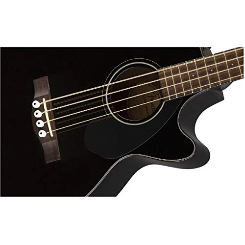 Fender Acoustic Bass Guitar 4-String with Fishman Bass Acoustic Guitar Pickup with Tuner and Equalizer, Classic Design with Rounded Walnut Fingerboard, Mahogany Construction, Spruce Top - Image 8