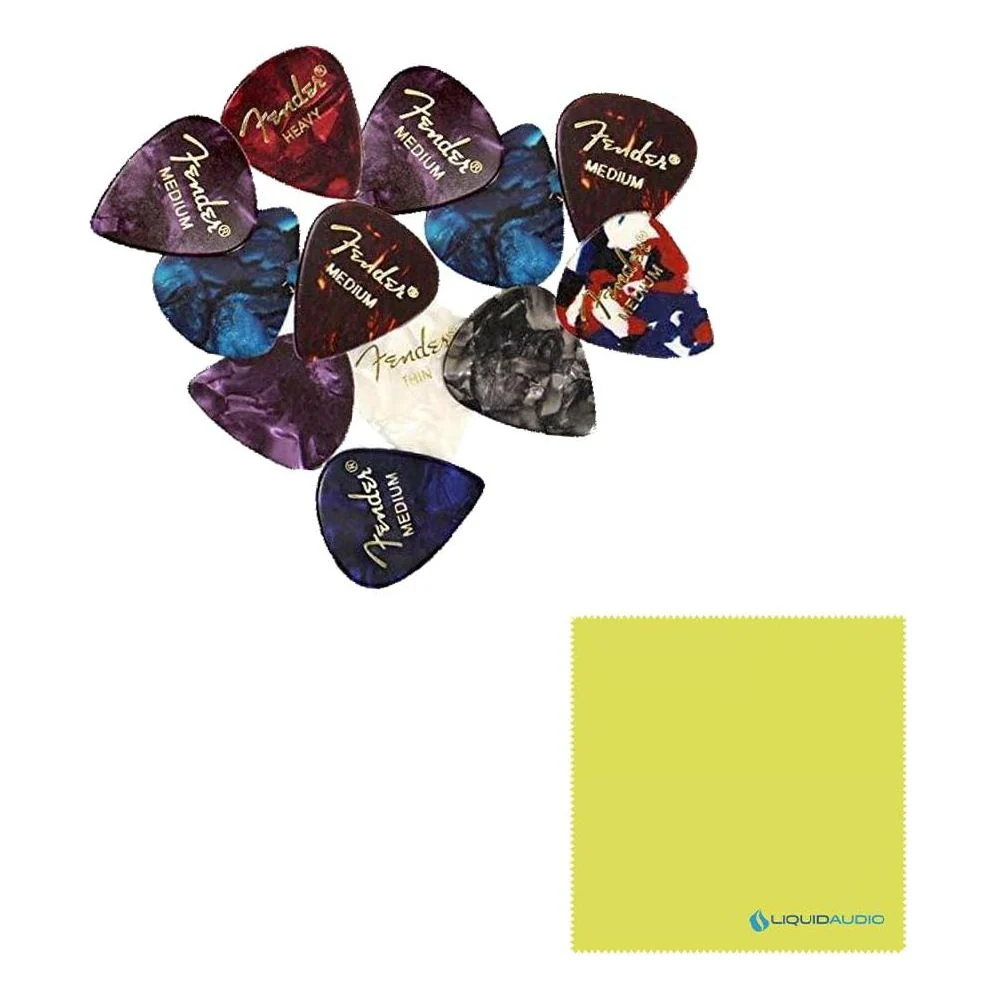 Fender Affinity Series™ Stratocaster®, Maple Fingerboard, Olympic White, 0378002505 Bundle w/12-Pack Guitar Picks and Liquid Audio Polishing Cloth - Image 2