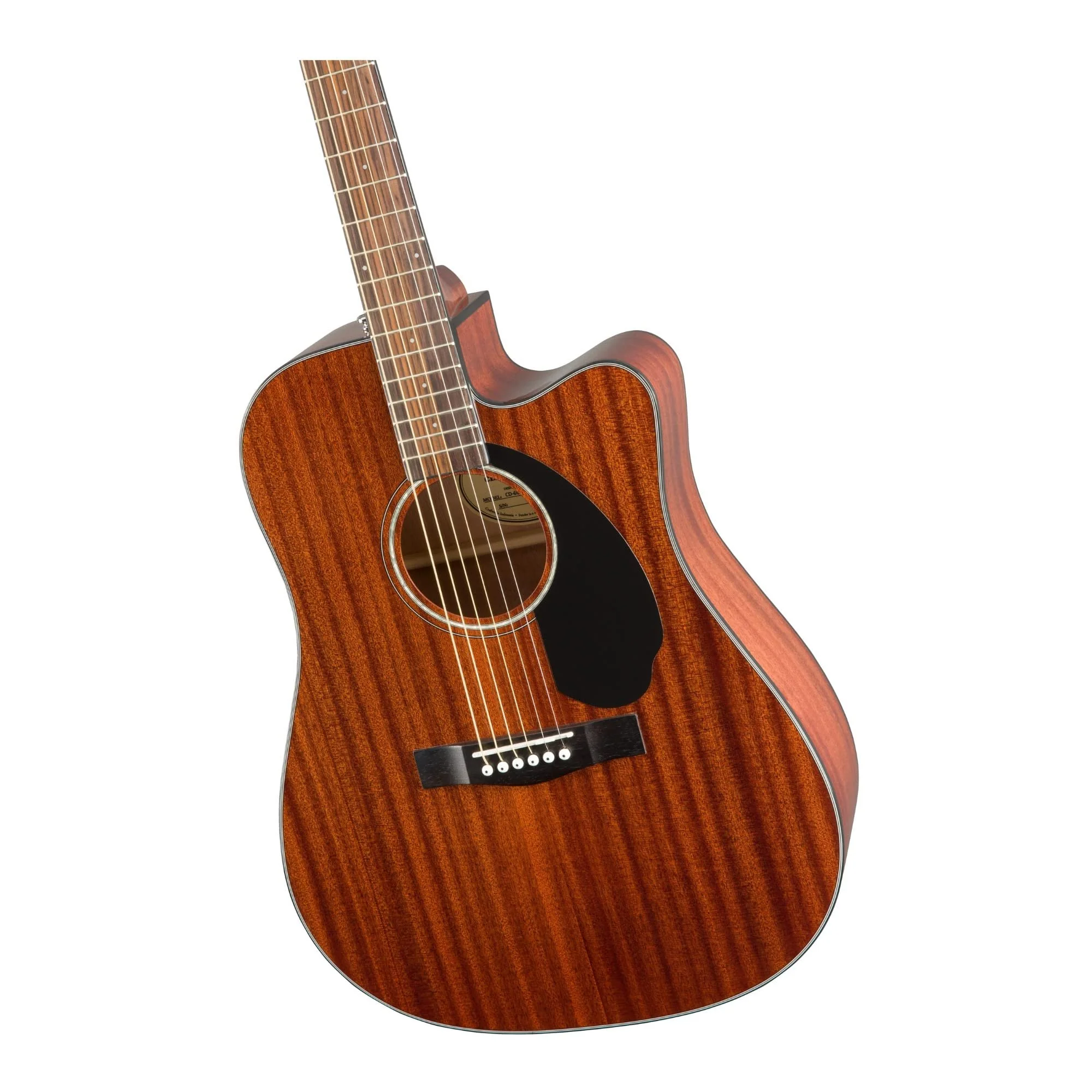 Fender All-Mahogany Dreadnought Cutaway Acoustic Electric Guitar, with 2-Year Warranty - Image 4