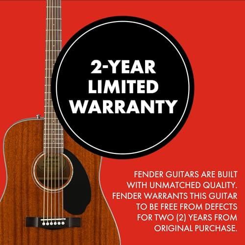 Fender CD-60S Dreadnought Acoustic Guitar, Walnut Fingerboard, All-Mahogany - Image 6