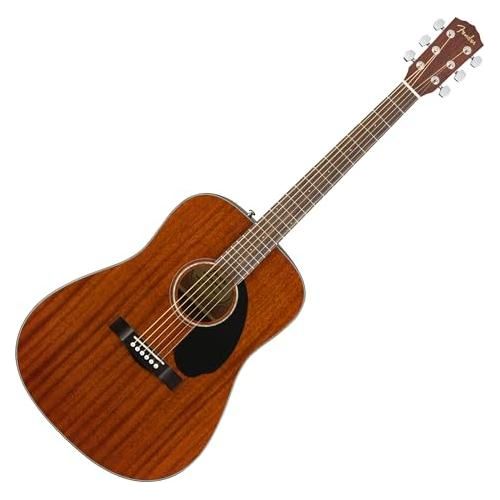 Fender CD-60S Dreadnought Acoustic Guitar, Walnut Fingerboard, All-Mahogany - Image 8