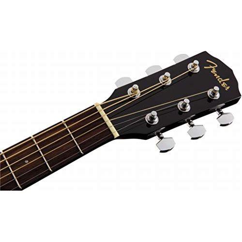 Fender CD-60S Dreadnought Acoustic Guitar, Walnut Fingerboard, Black - Image 7