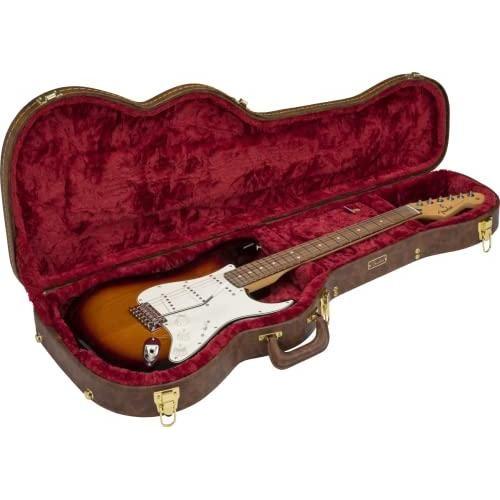 Fender Classic Series Poodle Case, Stratocaster/Telecaster, Brown - Image 4