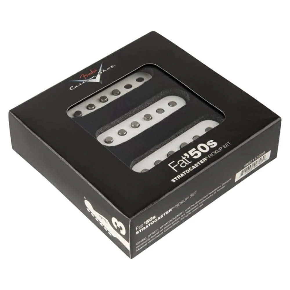 Fender Custom Shop Fat '50s Stratocaster Pickup Set of 3 Bundle w/Fender Picks & Liquid Audio Polishing Cloth - Image 3
