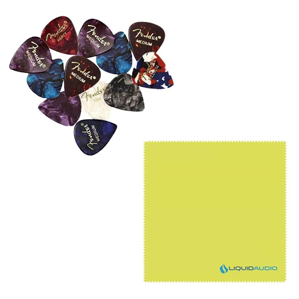 Fender Custom Shop Fat '50s Stratocaster Pickup Set of 3 Bundle w/Fender Picks & Liquid Audio Polishing Cloth - Image 4