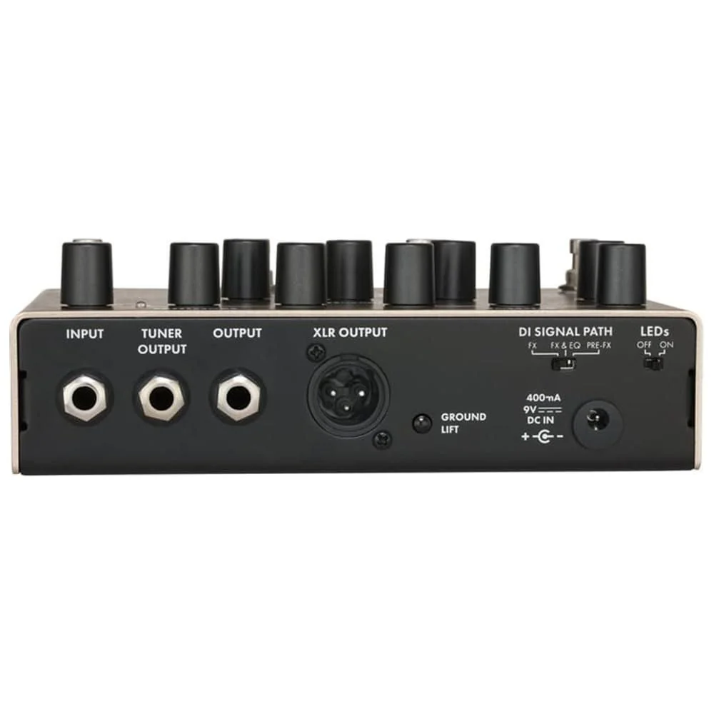 Fender Downtown Express Bass Multi-Effect Pedal, Bundle w/2x Strukture S6P48 Woven Right Angle Patch Cables, 12x Guitar Picks and Liquid Audio Polishing Cloth - Image 4