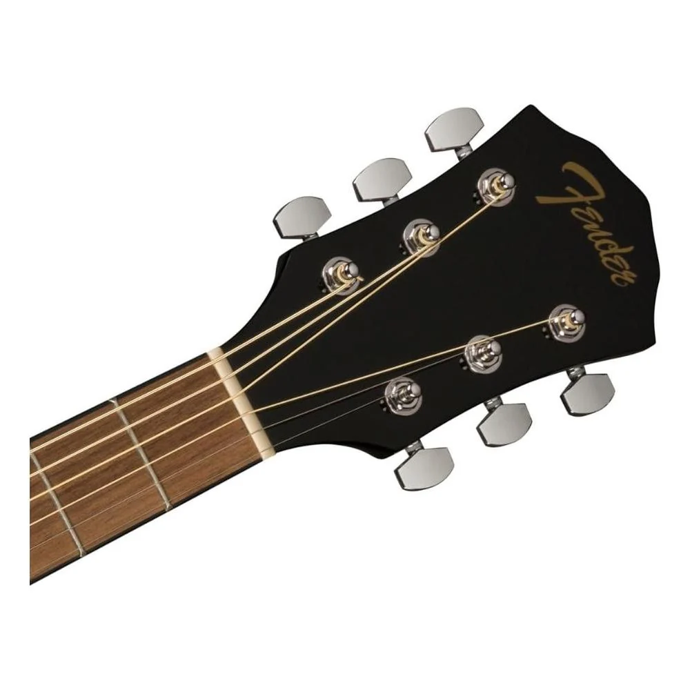 Fender FA-125CE Dreadnought Acoustic Guitars, Walnut Fingerboard, Sunburst Bundle w/ 12x Picks and Liquid Audio Polishing Cloth - Image 2