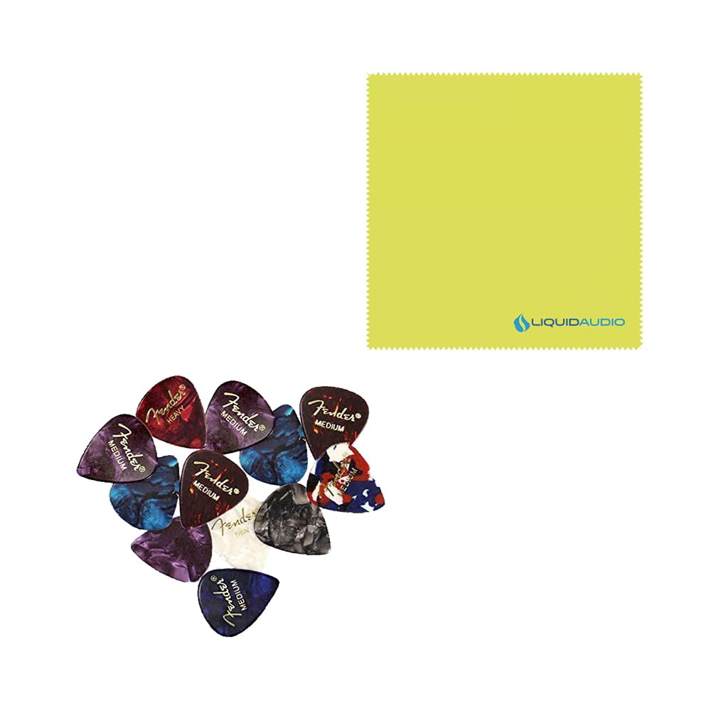 Fender FA-15 3/4 Steel Acoustic Guitar, Walnut Fingerboard, Blue - 0971170187 Bundle w/ 12-Pack Guitar Pick and Liquid Audio Polishing Cloth - Image 2