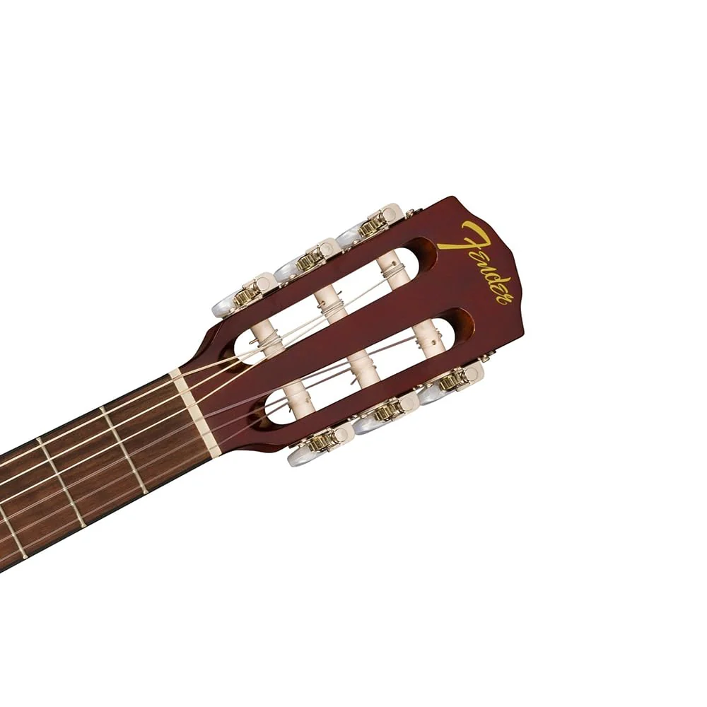 Fender FA-15N 3/4 Nylon Acoustic Guitar, Walnut Fingerboard, Natural - 0971160121 Bundle w/ 12-Pack Guitar Pick and Liquid Audio Polishing Cloth - Image 5