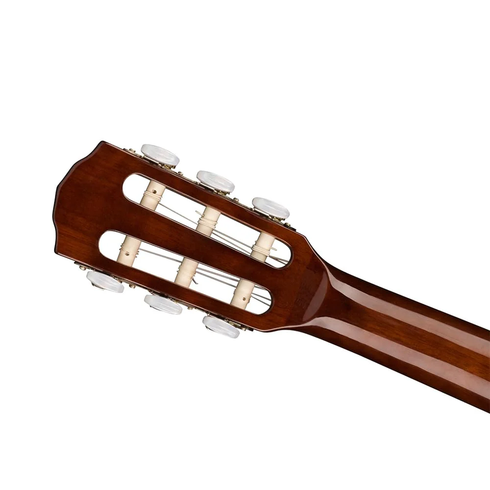 Fender FA-15N 3/4 Nylon Acoustic Guitar, Walnut Fingerboard, Natural - 0971160121 Bundle w/ 12-Pack Guitar Pick and Liquid Audio Polishing Cloth - Image 6