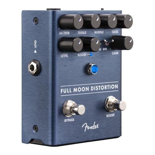 Fender Full Moon Distortion Effects Pedal, Boost and Gain Bundle w/2x Strukture S6P48 Woven Right Angle Patch Cables, 12x Guitar Picks and Liquid Audio Polishing Cloth - Image 3