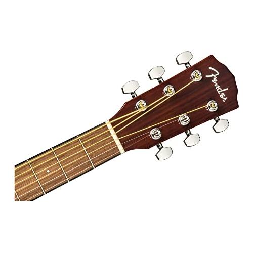 Fender CD-140SCE All-Mahogany Dreadnought Cutaway Acoustic Electric Guitar, with 2-Year Warranty, Fishman Pickup and Preamp System, Natural, with Case - Image 15