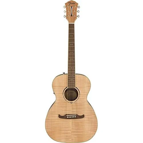 Fender FA-345CE Auditorium Cutaway Acoustic Guitar, with 2-Year Warranty, 3-Color Tea Burst - Image 2