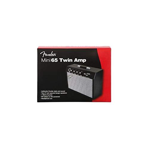 Fender Mini 65 Twin-Amp Electric Guitar Amplifier, Black, with 2-Year Warranty - Image 5