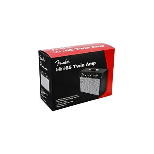 Fender Mini 65 Twin-Amp Electric Guitar Amplifier, Black, with 2-Year Warranty - Image 6