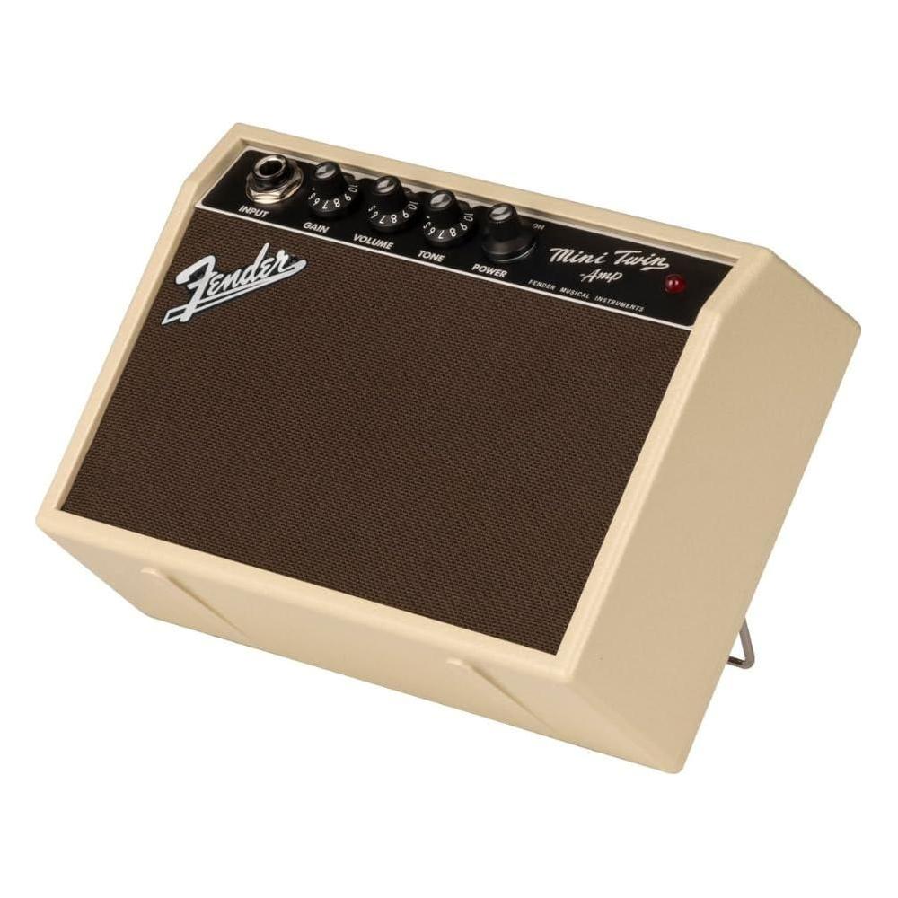 Fender Mini '65 Twin-Amp, Blonde Bundle w/12x Guitar Picks and Liquid Audio Polishing Cloth - Image 3