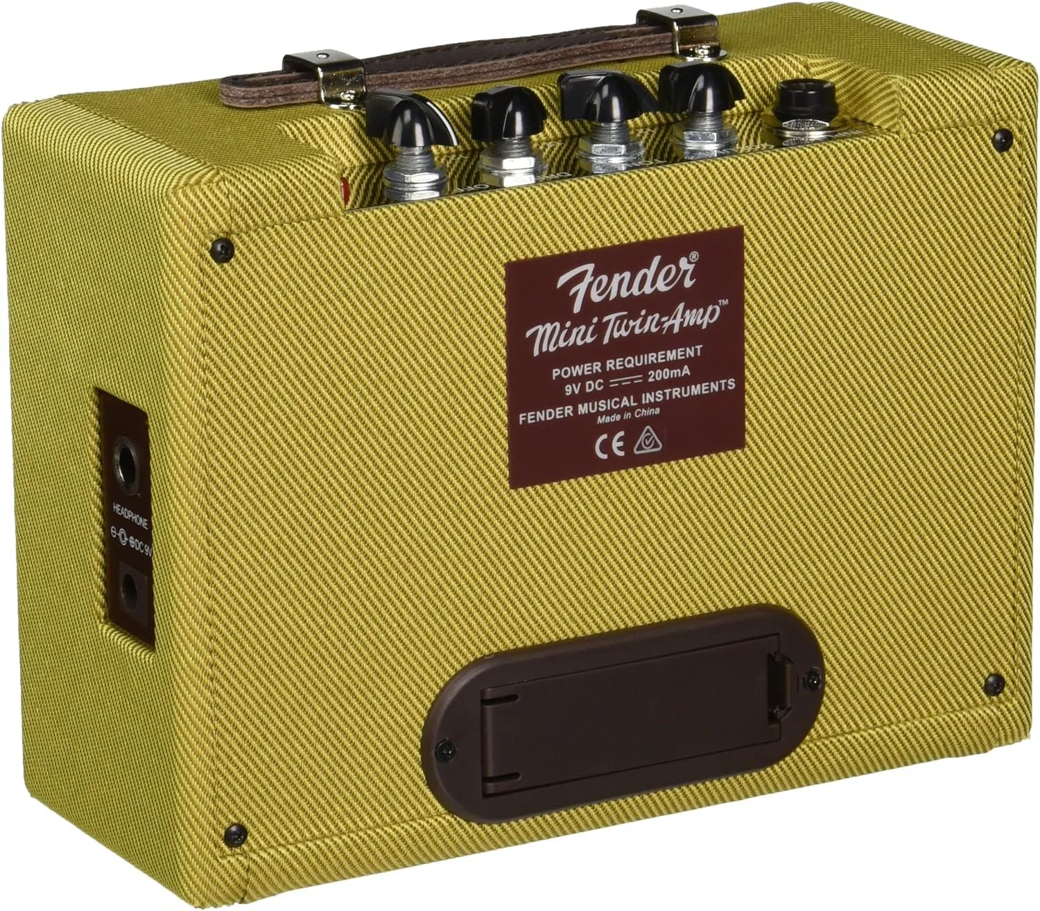 Fender Mini Deluxe Electric Guitar Amp, Portable Guitar Amp, 3 Watts, with 2-Year Warranty 7.48Dx11.42Wx3.54H Inches, Black - Image 2