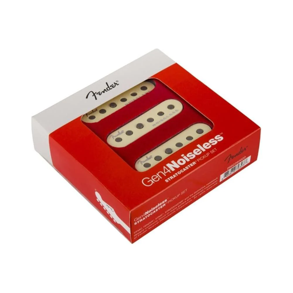 Fender Noiseless Stratocaster Pickups Set Bundle with 12x Fender Guitar Picks and Liquid Audio Instrument Polishing Cloth - Gen 4 Noiseless, Guitar Pickups Single Coil - Image 2