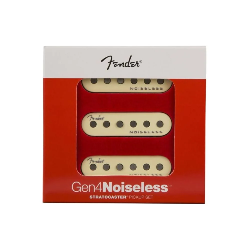 Fender Noiseless Stratocaster Pickups Set Bundle with 12x Fender Guitar Picks and Liquid Audio Instrument Polishing Cloth - Gen 4 Noiseless, Guitar Pickups Single Coil - Image 3