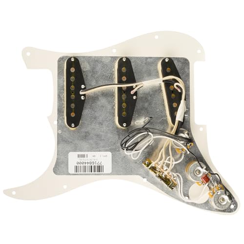 Fender Pre-Wired Strat® Pickguard, Original '57/'62 SSS, Tortoise Shell - 0992345500 Bundle w/ 12-Pack Guitar Pick and Liquid Audio Polishing Cloth - Image 3