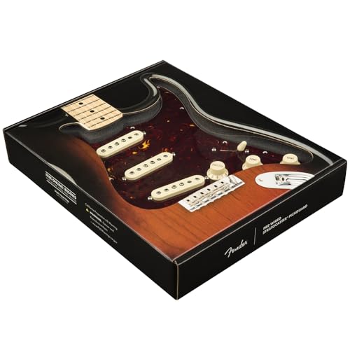Fender Pre-Wired Strat® Pickguard, Original '57/'62 SSS, Tortoise Shell - 0992345500 Bundle w/ 12-Pack Guitar Pick and Liquid Audio Polishing Cloth - Image 6