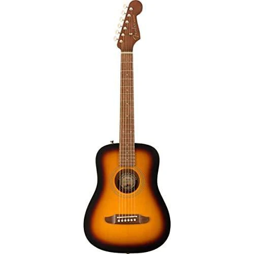Fender Redondo Mini Acoustic Guitar, Sunburst, Maple Fingerboard, with Gig Bag - Image 8