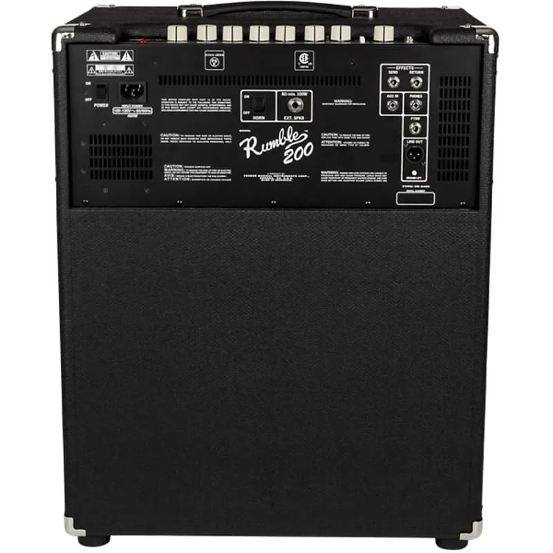 Fender Rumble™ 200 Contemporary-Digital Bass Amplifier, 120V, Black, 2370500000 - Image 2