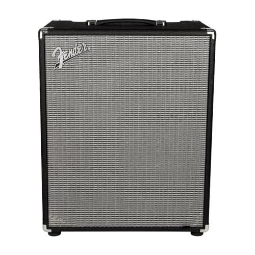 Fender Rumble™ 500 Bass Combo Amplifier, 120V, Black and Silver, 2370600000 Bundle w/Pig Hog PCH10BK “Black Woven” Instrument Cable, 12-Pack Guitar Picks & Liquid Audio Polishing Cloth - Image 5