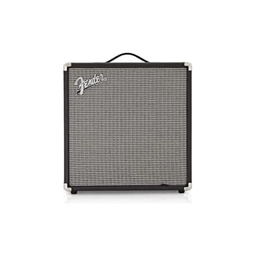 Fender Rumble 40 Bass Amplifier Bundle w/Pig Hog PCH10BK Black Woven Instrument Cable, Power Cable, 12x Fender Picks and Liquid Audio Polishing Cloth - Image 2
