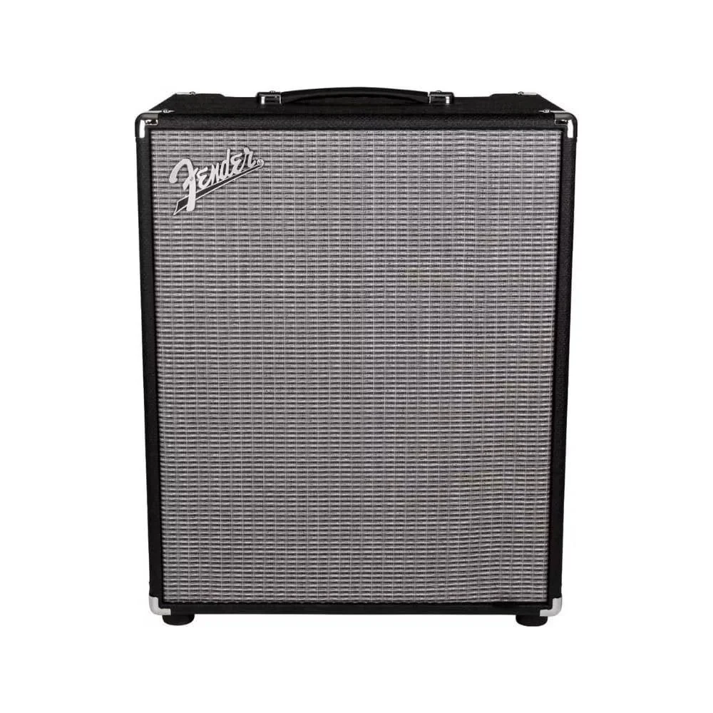 Fender Rumble 200 Bass Amplifier Bundle w/Pig Hog PCH10BK Black Woven Instrument Cable, Power Cable, 12x Fender Picks and Liquid Audio Polishing Cloth - Image 2
