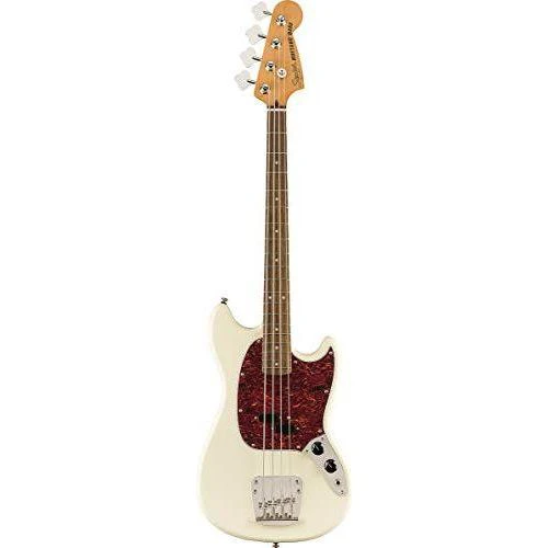 Squier Classic Vibe 60s Mustang Bass, Olympic White, Laurel Fingerboard - Image 2