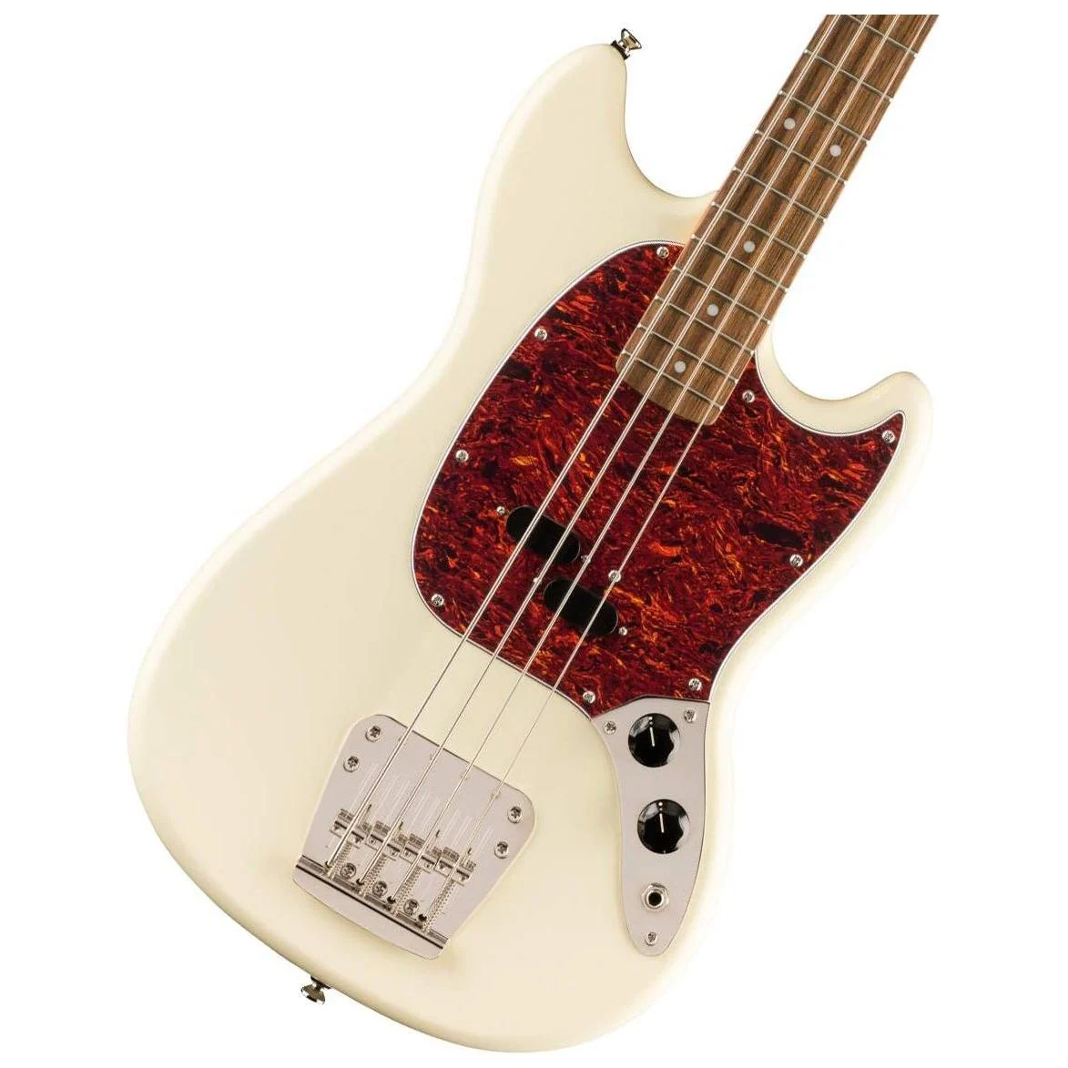 Squier Classic Vibe 60s Mustang Bass, Olympic White, Laurel Fingerboard - Image 8