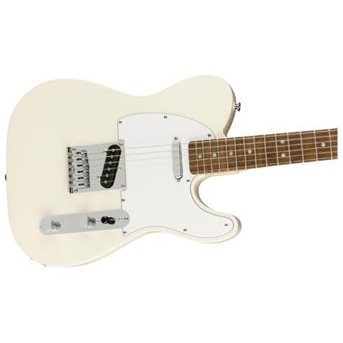 Squier Affinity Series® Telecaster, Indian Laurel Fingerboard, Olympic White Bundle w/ 12 Picks & Liquid Audio Polishing Cloth - Image 5