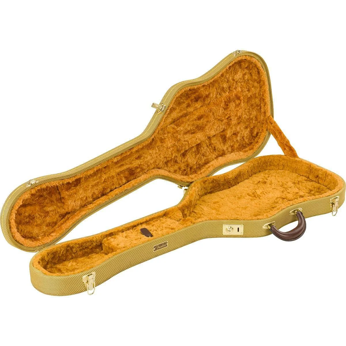Fender Thermometer Electric Guitar Case, Telecaster, Tweed,Brown - Image 5