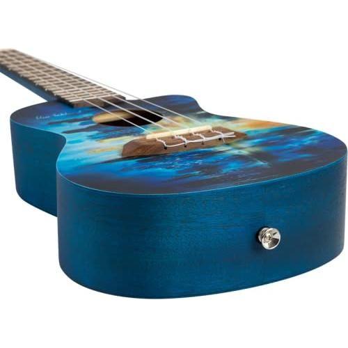 Flight Ukuleles, 4-String Ukulele, Blue-Multi (AUC City) - Image 6