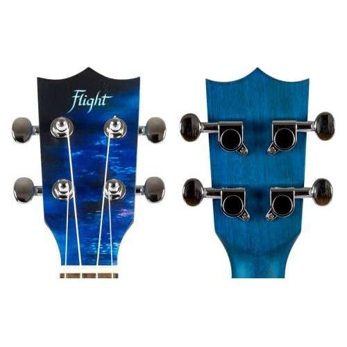 Flight Ukuleles, 4-String Ukulele, Blue-Multi (AUC City) - Image 8