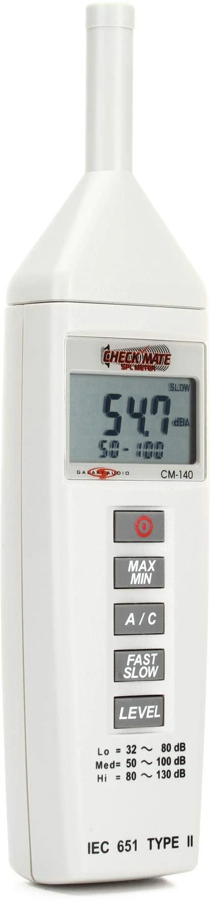 Galaxy Audio CM140 Checkmate Microphone Preamp SPL Meter