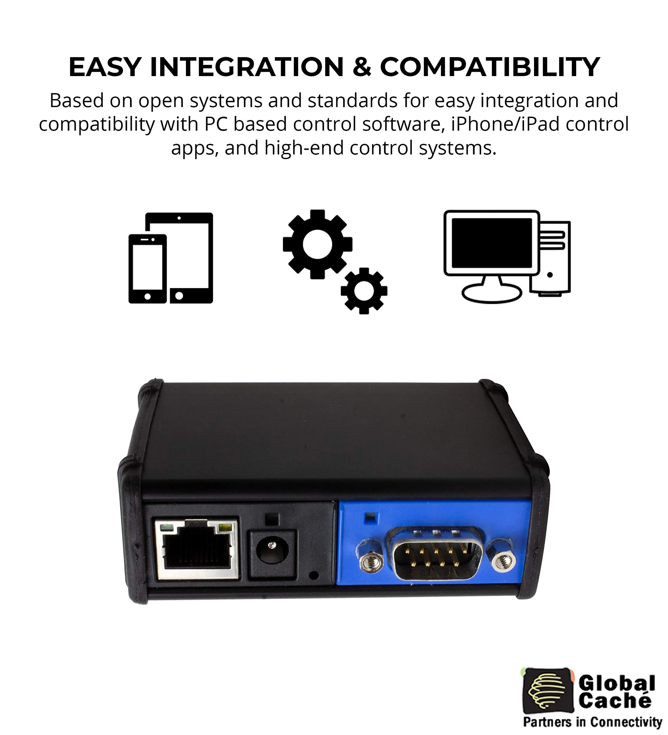 Global Caché IP2SL-P iTach TCP/IP to Serial Converter with Power Over Ethernet (PoE) - Connects RS232 Control Devices to a Wired Connection - Image 3