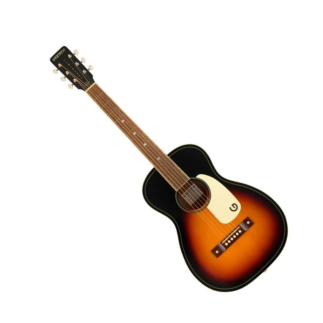Grestch Jim Dandy Parlor 6-String Right-Handed Acoustic Guitar with Walnut Fingerboard and Nato C-Shaped Neck (Rex Burst) - Image 3