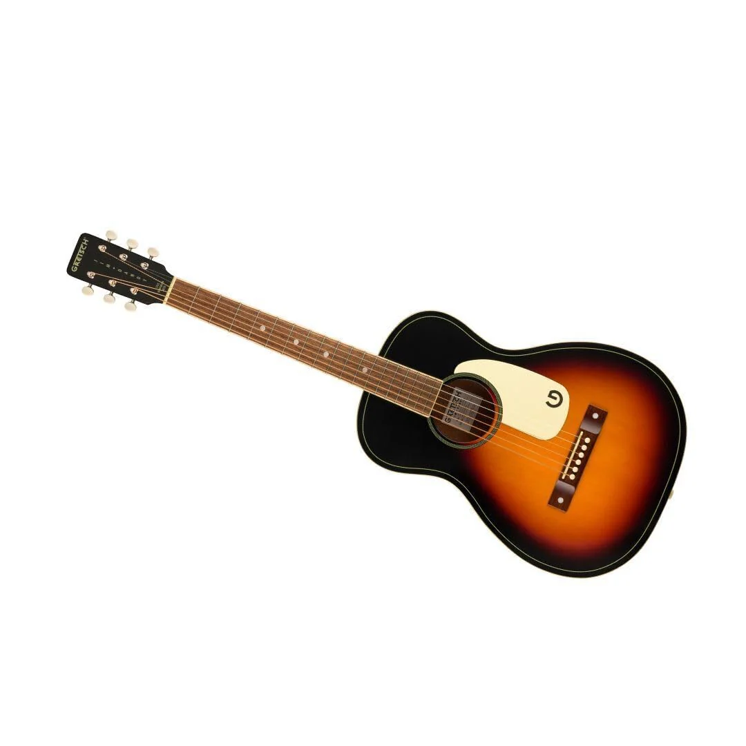 Grestch Jim Dandy Parlor 6-String Right-Handed Acoustic Guitar with Walnut Fingerboard and Nato C-Shaped Neck (Rex Burst) - Image 5